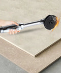 Crazy Fast Pneumatic Cut Off Tool With 20000 RPM, 90 PSI Operating Pressure cutting ceramic tile, silver and black