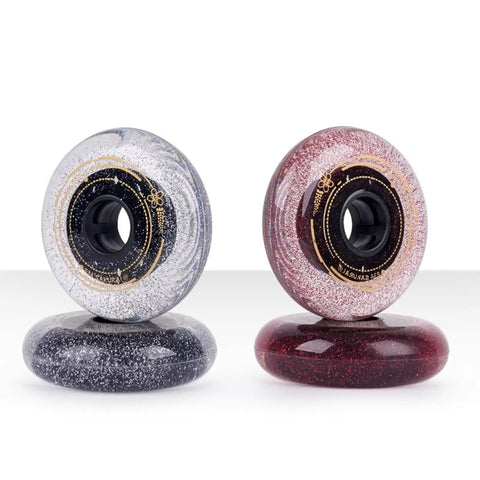 Replacement Inline Skate Wheels 4 Pack 83A Hardness For Indoor Outdoor Use With No Bearings Durable PU Long Lasting Versatile