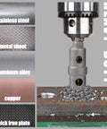 10 Piece Carbide Hole Saw Kit Heavy Duty Set 5/8 Inch To 2 Inch With Pilot Drill For Metalworking in Stainless Steel Iron Aluminum