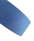 Pro Grade Calcined Aluminum Oxide Sanding Belts Set Of Five Four By Thirty Six Inch Assorted Grit Pack close-up of blue belt surface for heavy metal grinding.