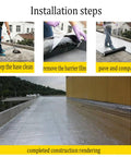 Step-by-step guide for Heavy Duty Self Adhesive Roofing Tape installation, detailing cleaning, film removal, and completion.