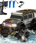 Amphibious Remote Control Car Waterproof Beast RC Vehicle 4WD All Terrain Off Road Stunt Toy with remote, batteries, charger