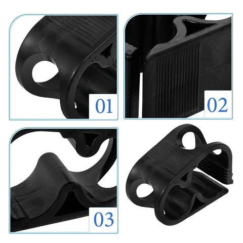 Adjustable Plastic Tubing Clamps Set Of 5 for Water Flow Control, detailed close-up showing clamp design and texture