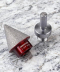 Diamond Beveling Chamfer Drill Bit For Tile Marble Granite Ceramic With Countersink Hole Saw 5/8-11 Thread on stone surface