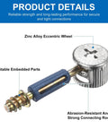 Hardcore 25 Piece Cam Lock Kit With M6 X 40mm Cam Bolts And 15X11.5mm Dowel Pins, Solid As Nails cabinet hardware parts, zinc alloy eccentric wheel.