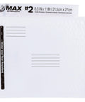 Water And Tear Resistant Poly Bubble Mailer With Air Lock Technology For Shipping Self Sealing Lightweight 8.5 Inch By 11 Inch White