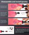 Steps to assemble and use Mini Cordless Rotary Tool Kit With 5 Speed 3.7V Rechargeable USB Charging 129 Accessories