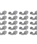 Heavy Duty 20 Pack 1/2 Inch NPT Liquid Tight Connectors For Electrical Conduit Built Like A Tank With Crack Resistant Nylon 6, gray