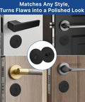 Upgrade Your Entryway With This Top Notch Stainless Steel Door Hole Cover Plate designed to seal unused deadbolt gaps in various door styles.
