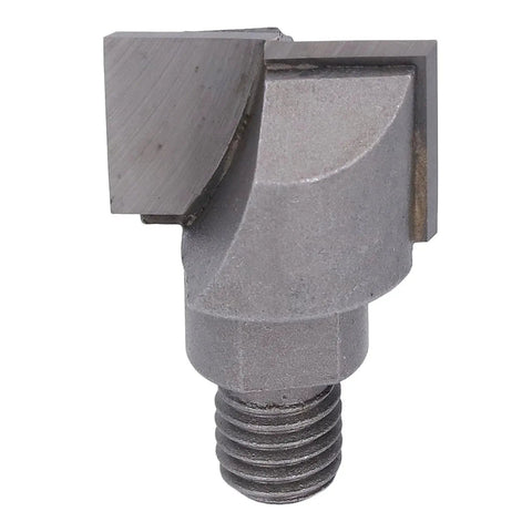 Heavy Duty Keenso Carbide Cleaning Bottom Router Bit 25mm M10 Thread for professional woodworking, showing precise cutting edge.