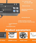 High Performance Digital Length Meter And Mechanical Length Counter For Cloth And Textiles With Quick Cooling Vents and LCD display.