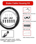 Rock Solid Rear Brake Kit With Mechanical Linear Pull Disc Caliper And 160mm G3 Rotor Heavy Duty brake cable housing kit for MTB and road bikes.
