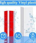 Tough As Nails Pack Of Ten Self Adhesive Vinyl Wall Corner Protectors For Zero Fuss Peel And Stick Mounting white and red corner guards.