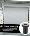 Five Piece Barn Door Track Spacers Set For Sliding Hardware Durable Replacement Connectors with door and spacer inset