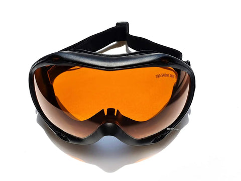 OD5 Plus Laser Safety Glasses for 190 to 540 Nm Absorption Type Protective Goggles With 50 Percent Visible Transmittance