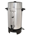 100 Cup Commercial Coffee Urn With Automatic Temperature Control Fast Brewing Easy Clean Up NSF Approved Large Capacity Keeps Joe Hot All Day Silver For Large Events