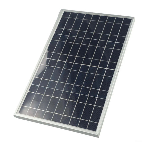 15W 12V Portable Solar Panel Kit With Alligator Clips For Battery Charging IP65 Waterproof Monocrystalline Module angled view