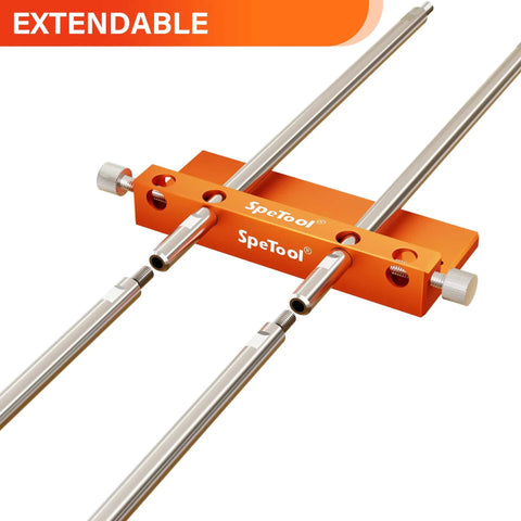Edge Fence Pro Grade For S04001 And S04003 Portable Drill Guide Aluminum Edge Cutting Gauge, extendable design for drilling precision