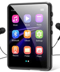Bluetooth 5.3 MP3 Player With Dope HiFi Lossless Sound Portable Music Player, touchscreen interface with app icons visible