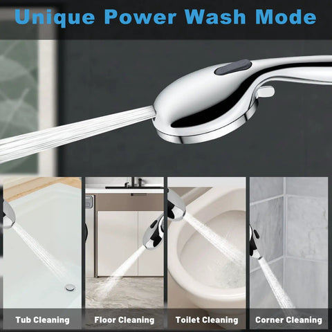 High Pressure Shower Head With 10 Modes Handheld Spray For Deep Clean Power Wash Tub Tile And Pets cleaning multiple surfaces