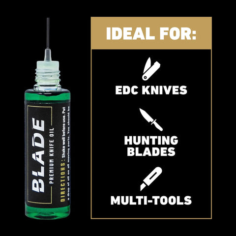 Precision Knife Pivot Oil For EDC, Hunting, Fishing And Garden Tools, Lightweight Compact Lubricant with needle oiler and usage guide