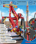 Crazy Rides Building Kit With 364 Components For Adults And Big Kids Hands On STEM Toy To Build Speedy Cars And Creative Creations Fully Compatible With Other Sets A Fun Gift For Holidays And Weekend Projects, 364-piece ride model