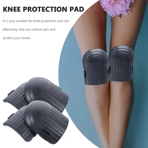 Hella Tough Dual Knee Guards For Mechanics And Tradesmen Job Site Ready Heavy Duty Protective Work Pads, black knee pads.