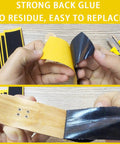 Applying Dope Fingerboard Foam Grip Tape Set 12 Pcs 38mm By 110mm to a wooden board with strong adhesive backing