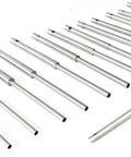 Valve Seat Grinding Straight Pilots Set Of 14 For Grinder Alignment And Cylinder Head Repair, Pro Grade Top Size 0.385 Inches, Compatible With Sioux Neway Kwikway, 4.5mm To 11/32 Inches displayed on white background