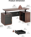 Fly Setup L Shaped Electric Standing Desk With Drawers And USB Charging Ports Dead Quiet Programmable Memory Height Adjustable Executive Workstation Built Tough For Smooth Posture Switches dimensions illustration with measurements.