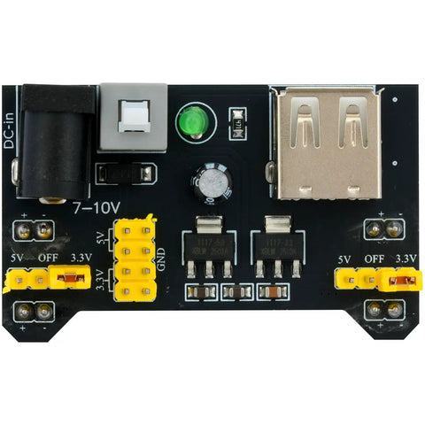Hella Reliable Dual Voltage Power Supply Module Adapts To 400 And 830 Point Solderless Breadboards Delivering Steady 3V And 5V Rails for DIY.