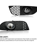 Fog Lights For 2008 2015 Mitsubishi Lancer Front Bumper Clear Lens H11 12V 35W Halogen Bulbs Wiring Harness Plug And Play