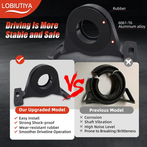 Heavy Duty Center Bearing Support For 2015 Up Dodge Charger Challenger And Chrysler 300 Hellcat Scat Pack V6 V8 Rwd Awd Built Like A Tank Drop In Swap For Smooth Highway Cruising Durable Black Finish High Grade Direct Match