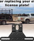 Heavy Duty Aluminum Trailer License Plate Holder Bracket With Universal Fit For Trucks Trailers RVs And Boats Durable Frame