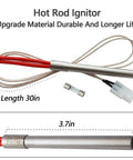 Hot Rod Ignitor from Auger Motor And Induction Fan Kit For Traeger And Pit Boss Wood Pellet Grills, 30in, metal material, shown with fuse.