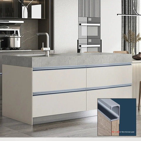 Super Slick Aluminum Fingertip Pull Handle For Kitchen Drawers And Cupboards With A Hella Tough Build That Handles Daily Hustle While Staying Rust Free And Easy Clean Adds Instant Style To Any Home Refresh