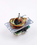 Base and wiring of JLF-TP 8YT Style Arcade Joystick Red Ball Top for 4 Way to 8 Way Adjustments Jamma Cabinet Compatible
