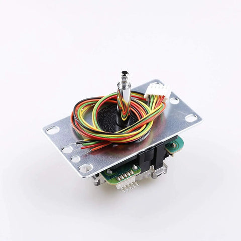 Base and wiring of JLF-TP 8YT Style Arcade Joystick Red Ball Top for 4 Way to 8 Way Adjustments Jamma Cabinet Compatible