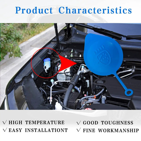 Replacement Windshield Washer Fluid Cap Ring Lid For Honda Accord Civic CRV CRX Blue fits 5.9cm diameter engine view