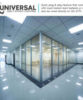 Office hallway lit by 2ft LED Tube Light T8 11W 17W Equivalent Daylight 6500K 1100 Lumens Super Bright Fluorescent Tube Replacement With Ballast Bypass ETL Listed For Shop Garage Office 12 Pack