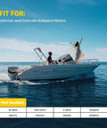 Motor boat on water compatible with Electrical Solenoid Relay For Outboard Motors Compatible With Johnson And Evinrude.