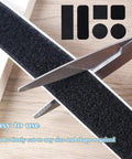 Cutting Heavy Duty Hook And Loop Tape Roll 16.4 Ft By 2 Inch Wide With Beast Mode Adhesive Backing for custom lengths
