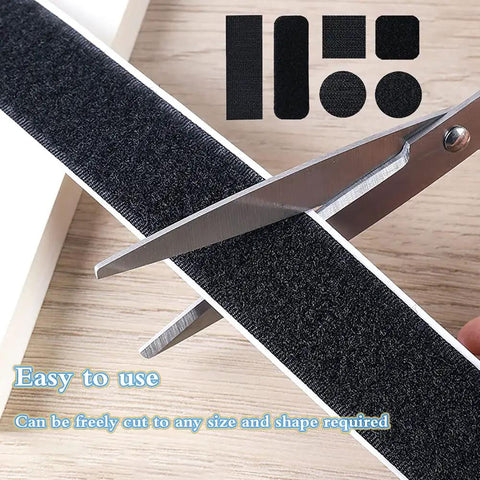Cutting Heavy Duty Hook And Loop Tape Roll 16.4 Ft By 2 Inch Wide With Beast Mode Adhesive Backing for custom lengths