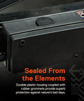 7-Way Trailer Wiring Junction Box With Waterproof 7-Pin Terminal Block in black plastic housing on trailer