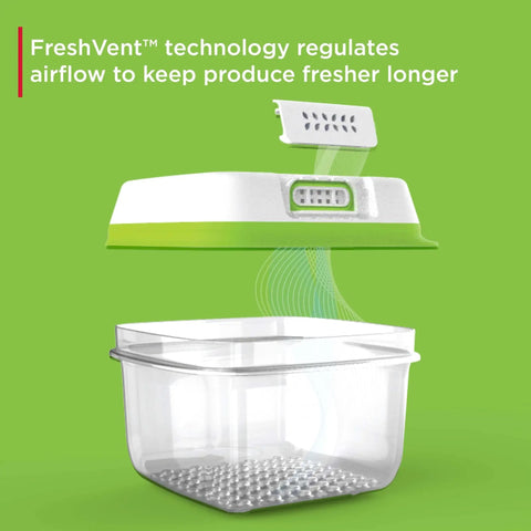 Medium And Large Produce Saver Containers With Smart Airflow Vents Keep Produce Snappy And Crisp An 8 Piece Clear Pantry Bin Game Changer For Busy Home Cooks And Weekly Grocery Hauls