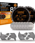 8 Inch Stacked Dado Blade Set For 10 Inch Table Saw With 5/8 Inch Arbor, Ultra Sharp Tungsten Carbide Tipped Teeth, 15-piece kit