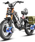 Badass Dual Motor Electric Bike For Adults Smooth 43Mph Off Road Cruiser with 400 lbs weight limit and dual motors.