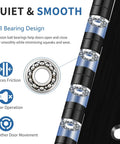 Top Notch Four Inch Ball Bearing Door Hinges In Deep Matte Black With Full Fastener Kit For Buttery Smooth Heavy Duty Exterior Gate And Fence Swing Install Featuring Rounded Or Square Corner Styles Built Tough For Reliable Daily Use, showing ball bearing design for quieter operation.