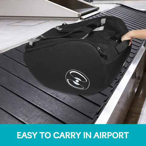 Padded Car Seat Travel Bag For Airplane Use Fits Doona Car Seat Stroller With Isofix Base on airport baggage carousel