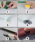 Step-by-step use of All In One Tile Stone Crack Repair Kit For Ceramic Porcelain Marble And Granite With Color Matching Glaze Paste